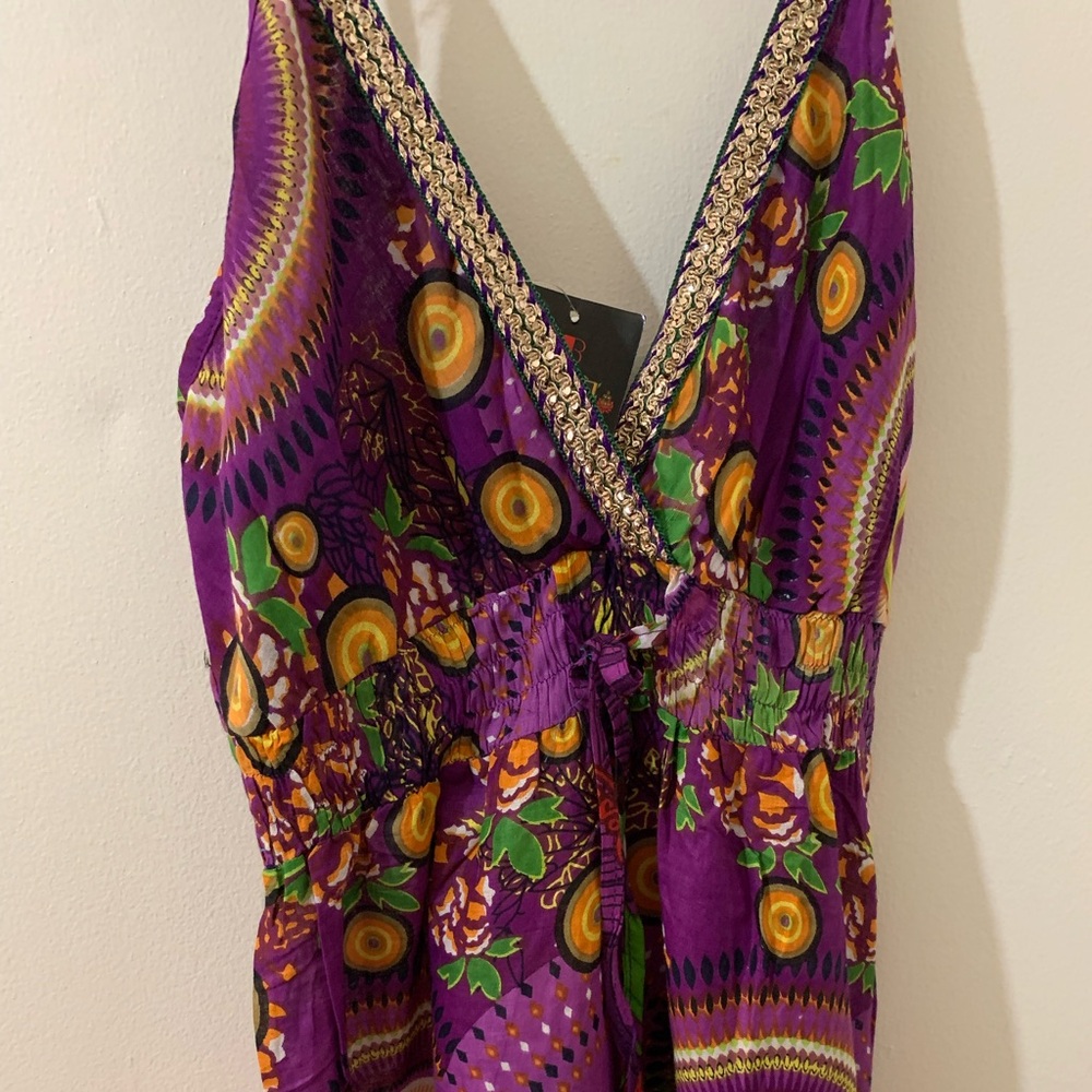 Women’s juniors Junglee Billie Vibrant Purple Spaghetti Strap Sundress